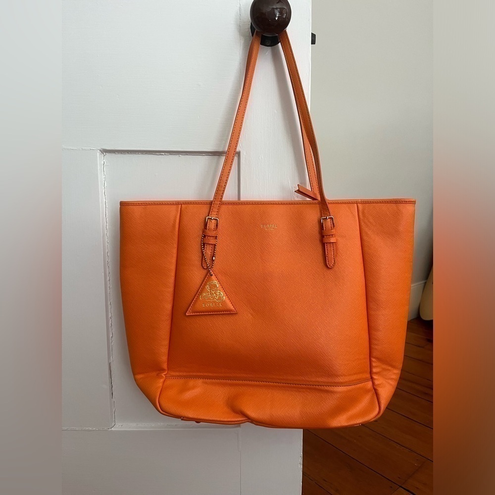 Sorial New York Orange Shoulder Tote Bag